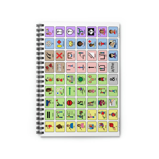 Talk Back with AAC Spiral Notebook - Ruled Line