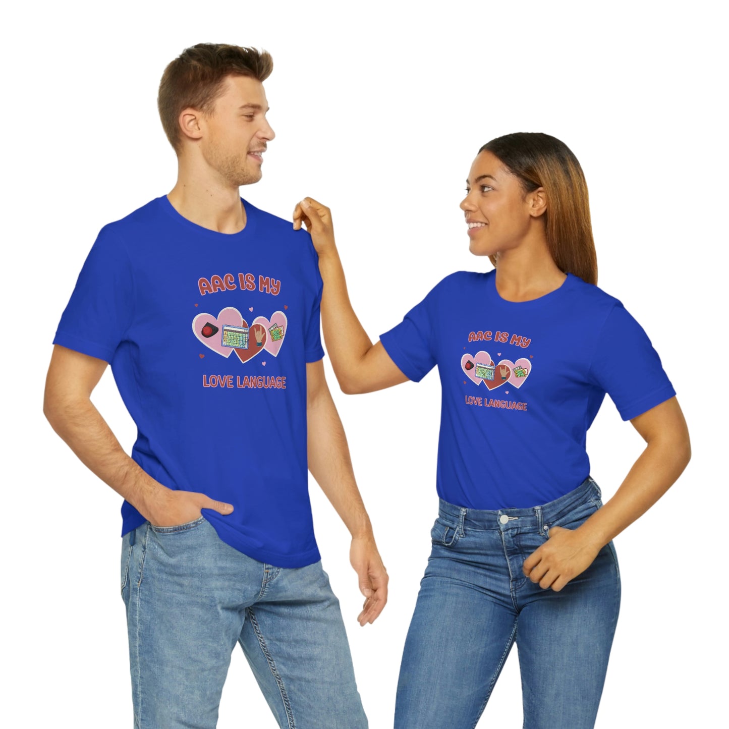 Valentine's Day AAC is My Love Language Tee Shirt for the SLP, SLPA, Educator, and Communication Champion