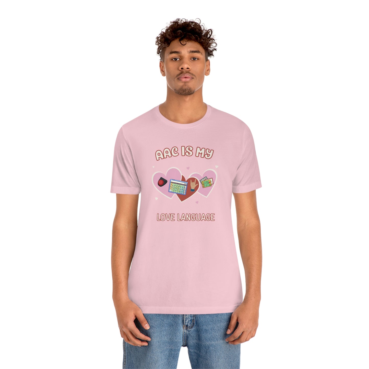 Valentine's Day AAC is My Love Language Tee Shirt for the SLP, SLPA, Educator, and Communication Champion