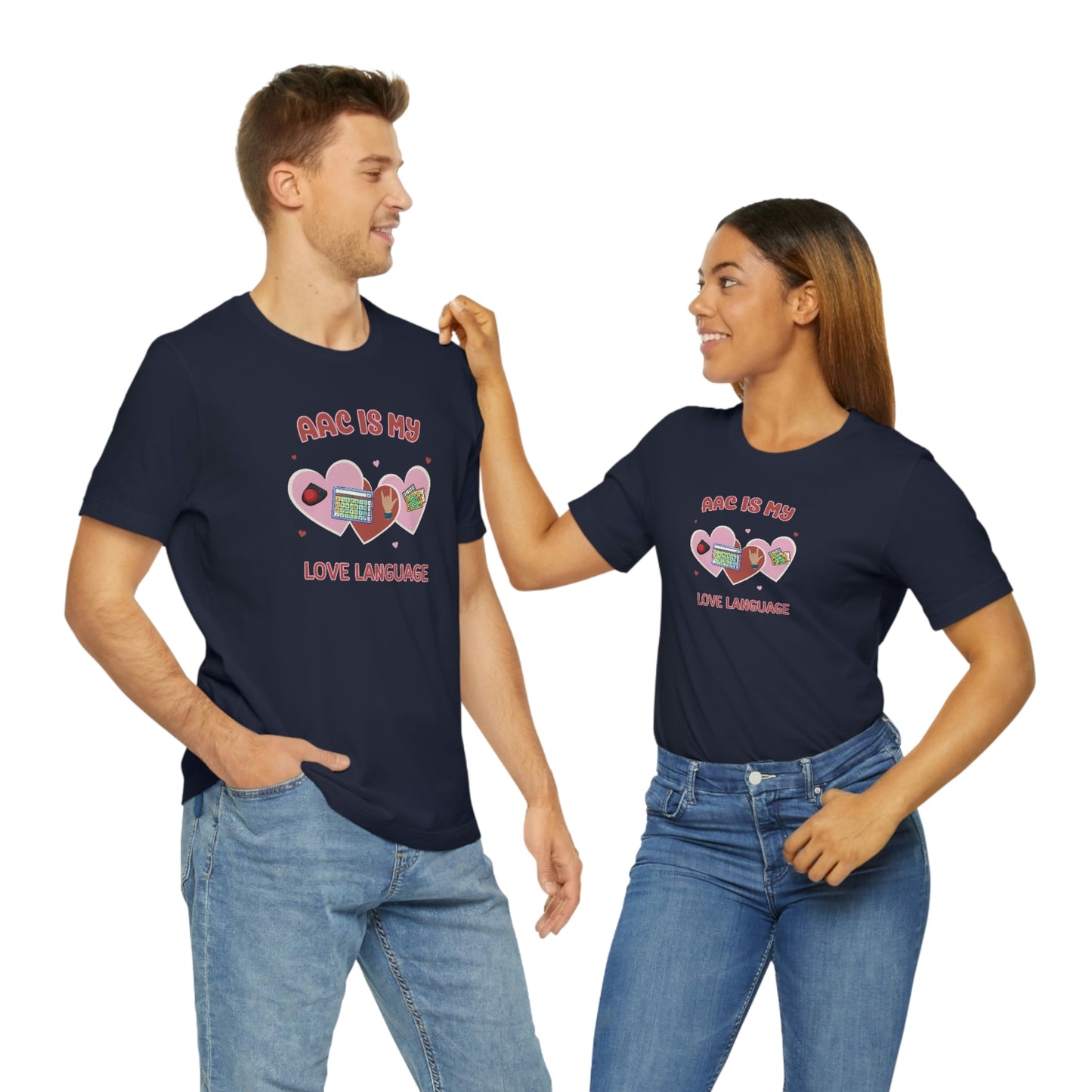 Valentine's Day AAC is My Love Language Tee Shirt for the SLP, SLPA, Educator, and Communication Champion
