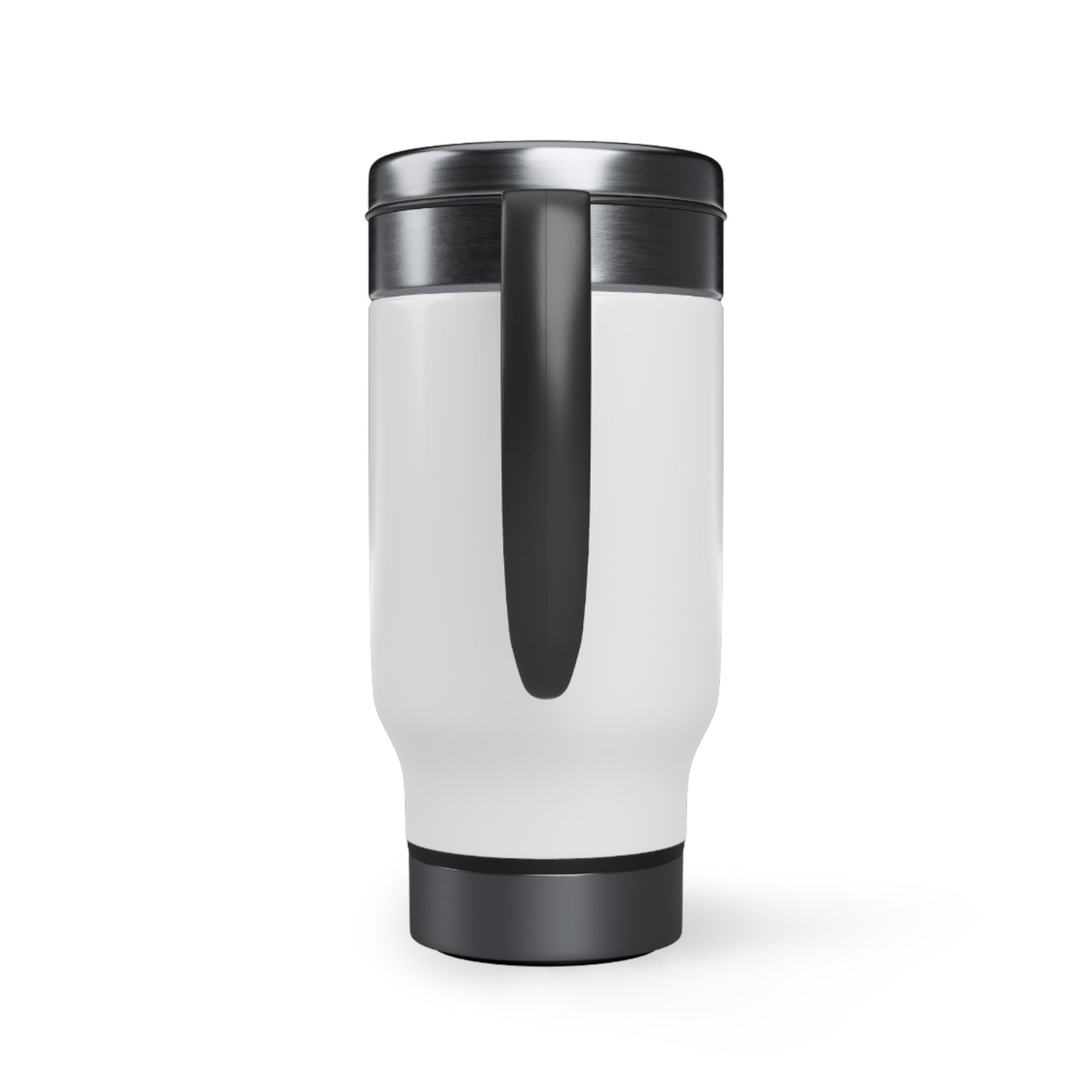 Talk Back with AAC Stainless Steel Travel Mug with Handle, 14oz