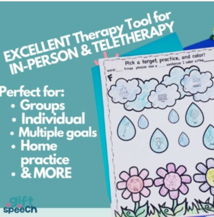 Spring Articulation NO PREP activities & printables for later developing sounds
