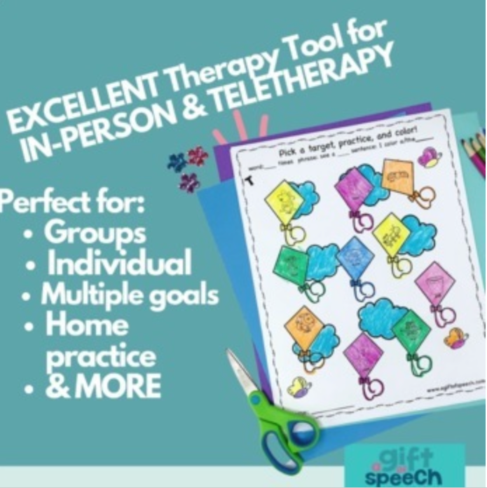 Spring Articulation NO PREP for Early Developing Sounds & Multisyllabic Words