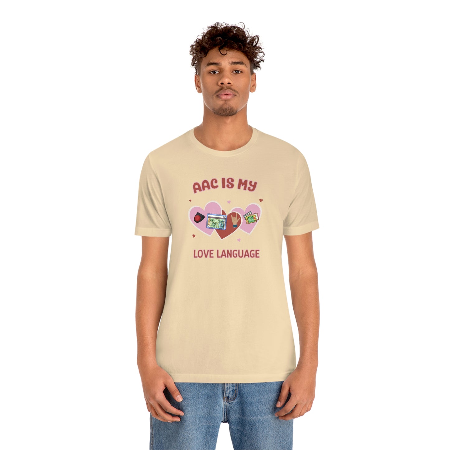 Valentine's Day AAC is My Love Language Tee Shirt for the SLP, SLPA, Educator, and Communication Champion