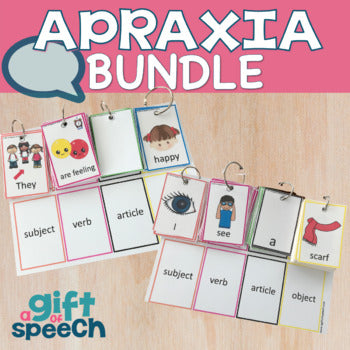Apraxia CVCV & CVCVCV Bundle for building utterances Speech Therapy Activities
