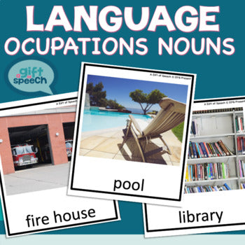 Language Occupations Community Helpers Vocabulary flashcards for Life Skills