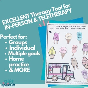 Summer NO PREP Speech and Language Bundle Print and Go Activities