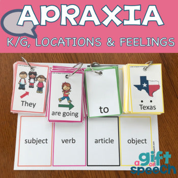 Apraxia for Expanding Utterance with K & G, feelings, & multisyllabic US States
