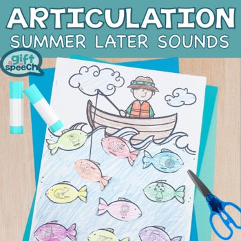 Summer Articulation NO PREP Worksheets for Later Developing Sounds